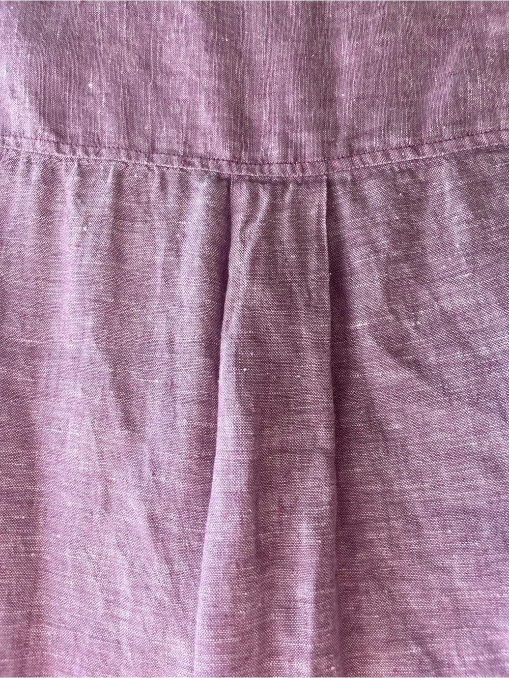 Tahari Sleeveless Linen Shift Dress in Lavender - Picture 6 of 9